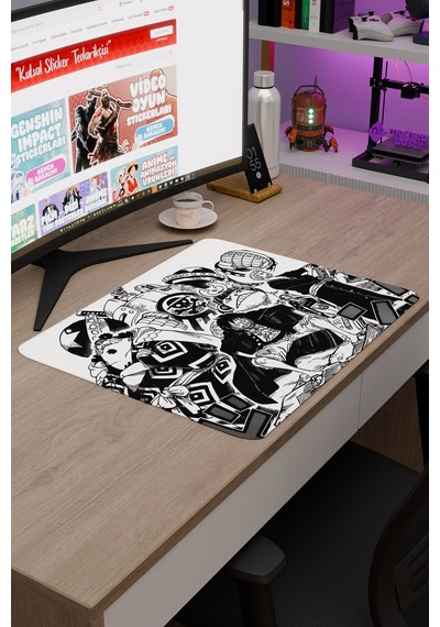 One Piece Kaymaz Dikişli Kauçuk Oyuncu Mousepad V4 - 48x40 Xl Gaming Mouse Pad Fare Altlığı