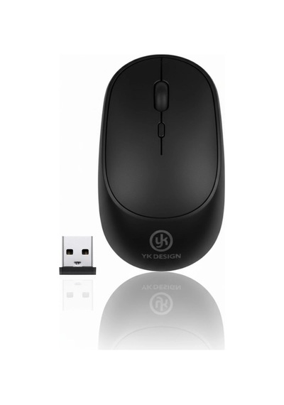Durukar Siyah Renkli Ergonomik Sessiz Kablosuz Mouse Usb Alıcılı, Ofis Ve Oyun İçin Konforlu Bilg