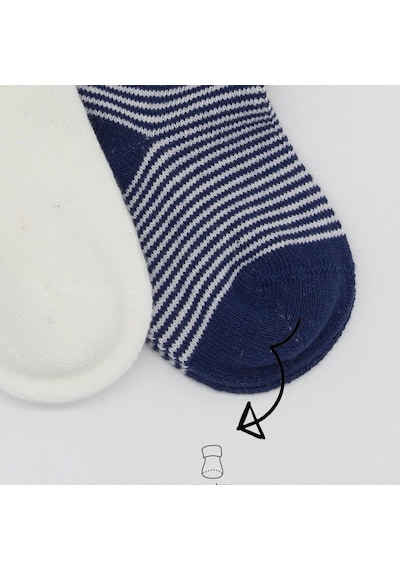 Bistyle Big Heart Penye Soket Çorap 2'li Bs10117 Lacivert Lacivert