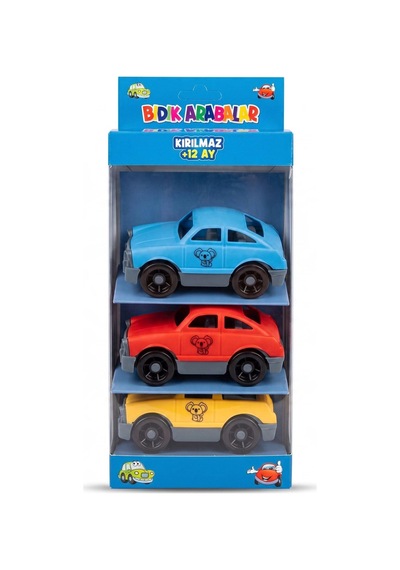 Yk-27 3 Lü Bıdık Arabalar Oyuncak Plastik Arabalar