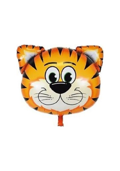 Folyo Balon Doğum Günü Balonu Parti Balonu 45 Cm Kaplan Ekru