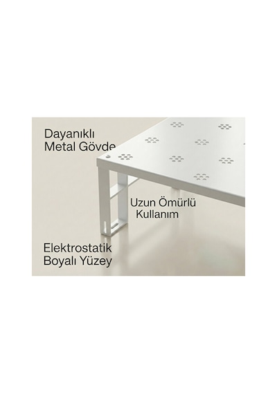 Dolap İçi Düzenleyici Raf Tabak Bardak Rafı Metal Raf Yok Yok