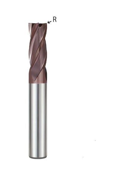 Pro-X Çap -Çap 4 Mm R0.2 4 Ağızlı Kısa Kaplamalı Karbür Freze