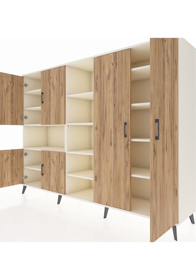 Hyperion Dolap 13 Raflı 6 Kapaklı 220x44x163 Aytaşı-çam/aytaşı Aytaşı-çam/aytaşı Hyperion Dolap 13 Raflı 6 Kapaklı 220x44x163 Aytaşı-çam/aytaşı Aytaşı-çam/aytaşı