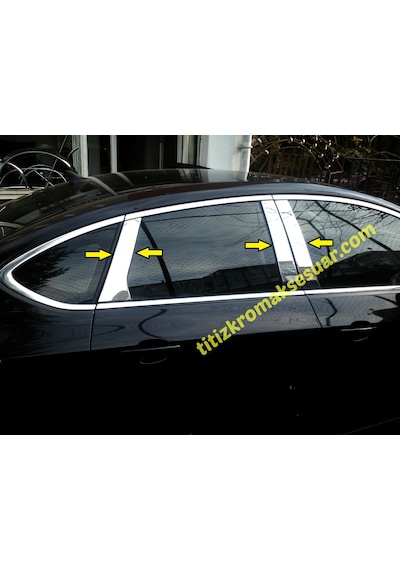 Opel Astra J Sedan Krom Kapı Direği Aksesuarı 6 Parça P. Çelik