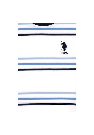U.S. Polo Assn. Erkek Çocuk Beyaz Bisiklet Yaka Tişört 50284821-VR013
