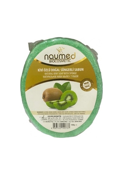 Kivi Özlü Batık Ve Çilek Bacak Onarımına Yardımcı Doğal Süngerli Sabun 130gr Tropikal Meyve