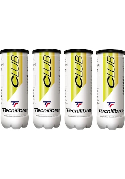 Tecnifibre Club 3'lü 4 Kutu Tenis Topu