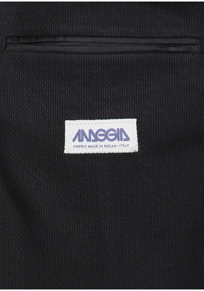 Ramsey Siyah Shirt Shoulder Slim Fit %100 Pamuk Örme Ceket