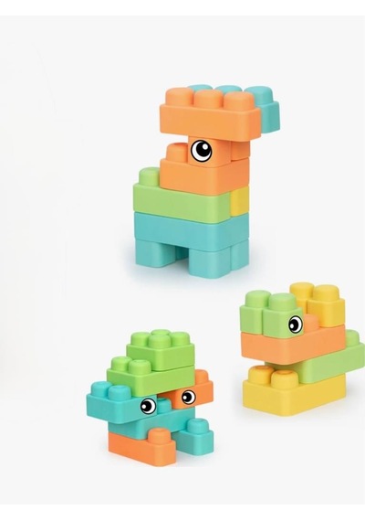 36 Parça Soft Maxi Mega Blok Çocuklarınız İçin Güvenli Eğlence Yumuşak Ve Eğitici Bebek Blokları