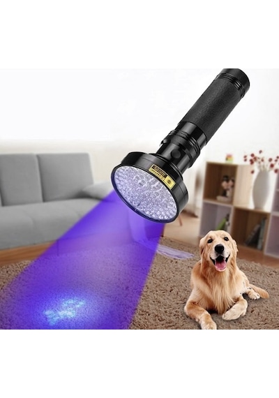Uv 100 Led Mor işik Fener Sah-Te Para  Ultraviyole İdrar Siyah