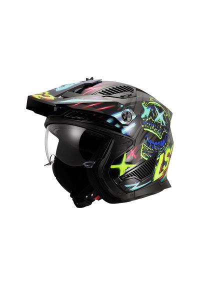 Ls2 Drıfter Rayz Siyah-mavi Kask Siyah