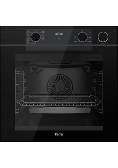 Ferre QEP64CS + SC405 + D063SA Steam Plus 65 Serisi 3'Lü Cam Ankastre Set