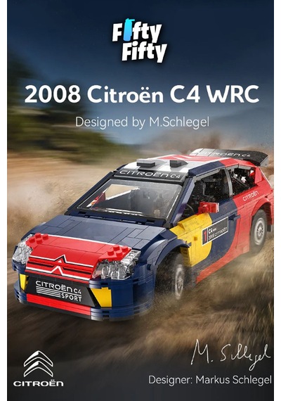 Cada Citroen C4 Wrc 2008 -c62005w 1569 Parça Profesyonel Oyuncak Yapım Seti