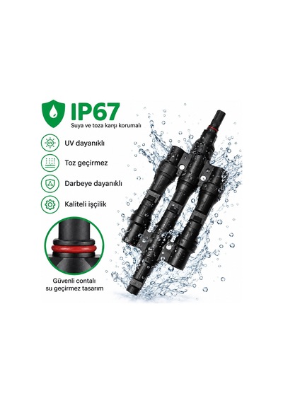 Powermaster Pm-28872 3'lü Güneş Paneli Paralel Bağlantı Konnektörü 2 Adet