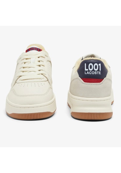Lacoste L001 224 9 Sma Leather Mens Sneaker Hakiki Deri Erkek Günlük Spor Ayakkabı Krem