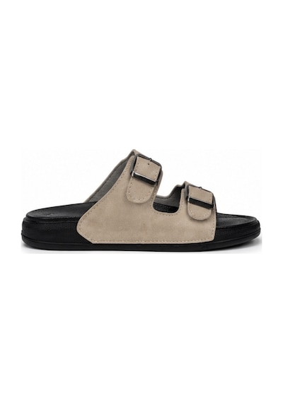 N Napa Shoe Pld.5002e.bej Terlik Napa Shoe Erkek Çift Tokalı Günlük Comfort Terlik Bej