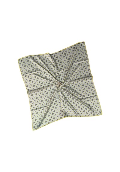 Mim Eşarp Emilya Rayon Desenli Eşarp 90x90 Cm Sarı - Siyah