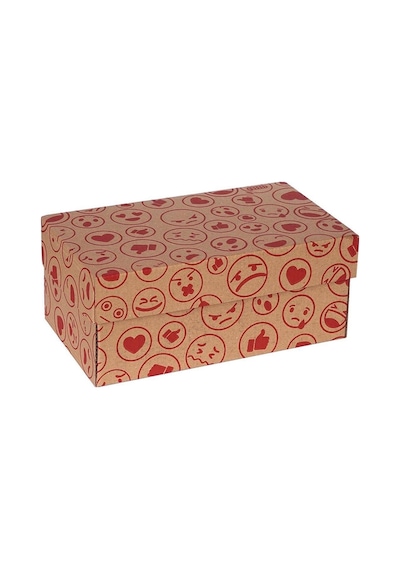 Emoji Baskılı Hamburger Kutusu 24 x 14 x 10 CM  100 Adet