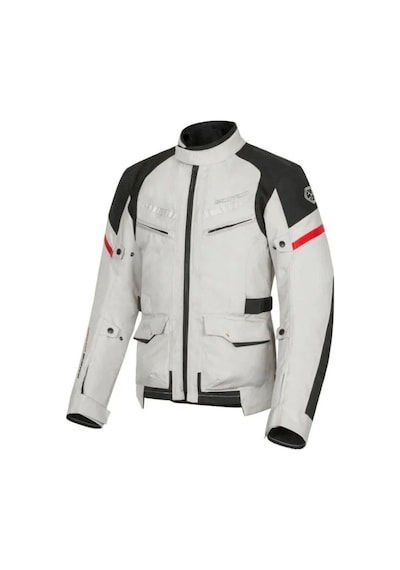 Motoanl Motosiklet Montu 4 Mevsim Long Dayanıklı Oxford Kumaş Yumuşak Astarlı Motor Mont Man Grey