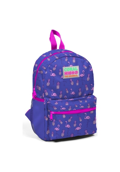 Minik Yuva Sırt Çantası Lavanta Pembe Flamingo Desenli İki Bölmeli  23152
