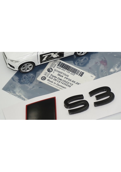 Dk Tuning S3 2025+ Bagaj Siyah Yazı Logo Arma Audi İle Uyumlu Bagaj Arma
