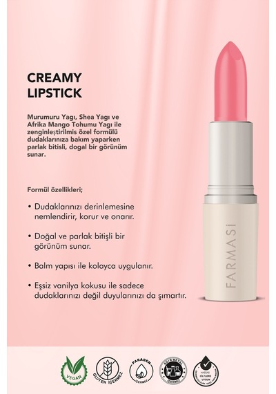 Farmasi Creamy Lipstick 01 Country Rose