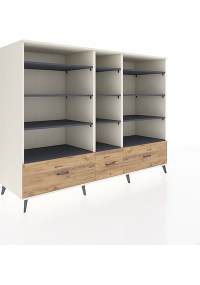 Kronos Dolap 12 Raflı 3 Çekmeceli 220x59x163 Aytaşı-antrasit/çam Aytaşı-antrasit/çam Kronos Dolap 12 Raflı 3 Çekmeceli 220x59x163 Aytaşı-antrasit/çam Aytaşı-antrasit/çam