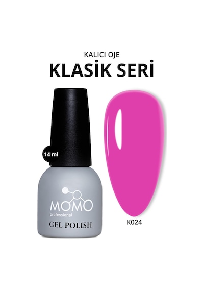 Momo Professional Kalıcı Oje K024 Fuşya Pembe 14 Ml