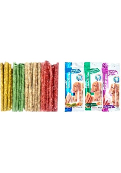 Ans Munchy Ödül Çubuğu 100'lü + 3 Adet Köpek Ödül 4'ü Dentaplus 80 G