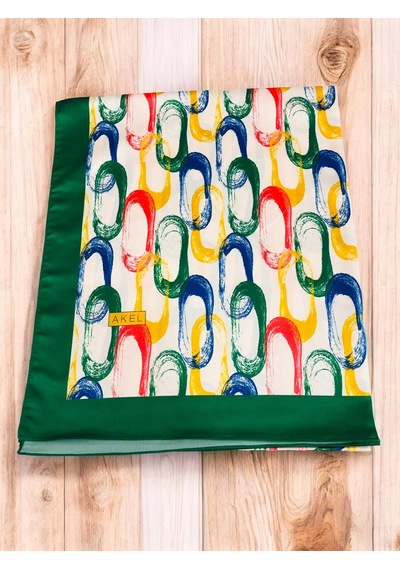 Aminenesil Akel Candy Polyester Şal A.yeşil