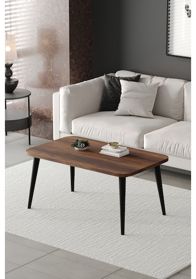Roma Orta Sehpa Metal Ayaklı , Orta Sehpa , 100 X 60 X 50 Cm Siyah Metal Barok
