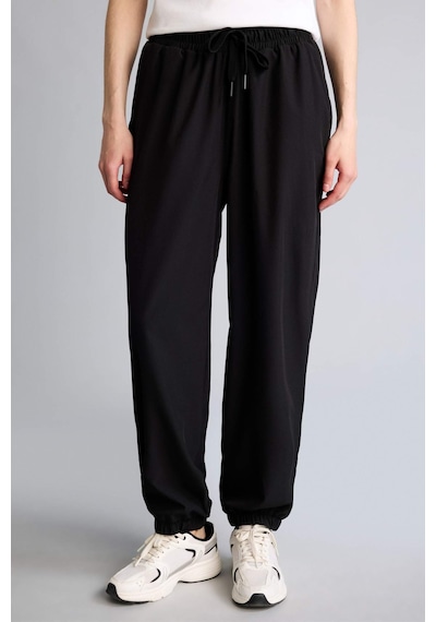 Defacto Standart Fıt Çift Cepli Jogger Paça Uzun Dokuma Sporcu Pantolon A2437ax26aubk81 Siyah-bk81