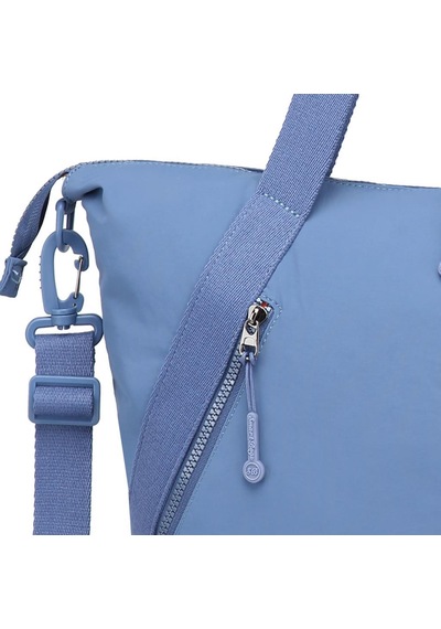 Smart Bags Mikro Poly Kumaş Büyük Boy Kadın Omuz Çantası 3335 Mavi 68627392