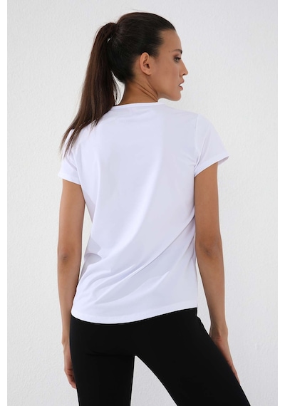 Tommy Life Beyaz Basic Kısa Kol Standart Kalıp O Yaka Kadın T-shirt - 97144 Beyaz