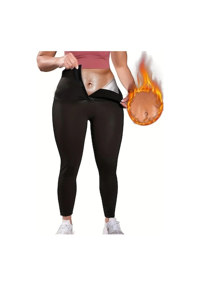 Mistirik Sauna-tayt Model Vücut Şekillendirici Termal Giyim Sauna Tayt Siyah