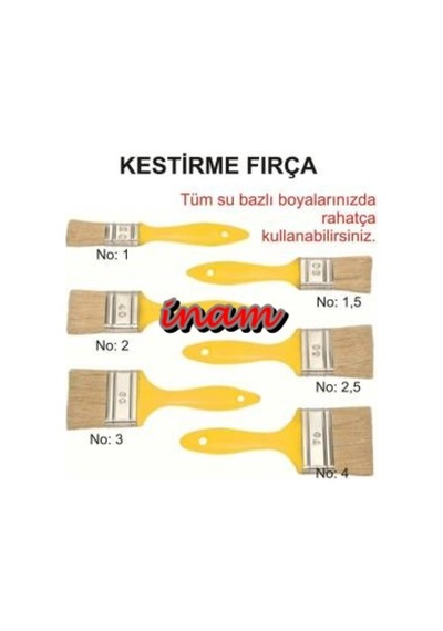 2.5 No Kestirme Firça - 12 Adet Paket Fiyati