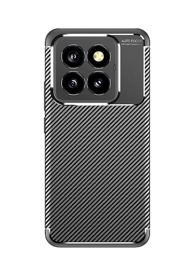 Xiaomi Mi 14t Pro Uyumlu Kılıf Auto Focus Karbon Kapak - Siyah