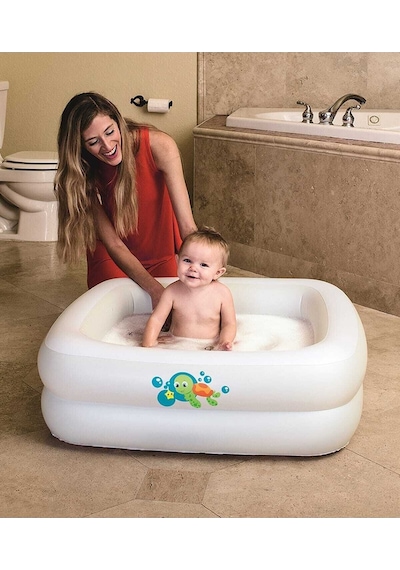 Bestway 51116 Kare Bebek Havuzu 86x86x25 CM.Bebek Şişme Havuzu Çok Renkli