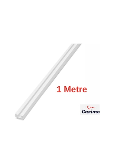 Pvc Tekli Perde Rayı Korniş Sistemi Ölçü Seçenekli Tavan Kornişi 100 Cm Beyaz