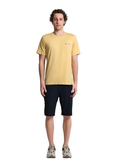 Columbia Ao5545 Tech Trail Crew Neck Iı Erkek T-shirt-29977 Sarı