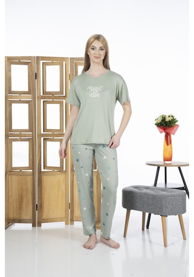 Estiva 24139 Magic İdea Kadın Kısa Kol Pijama Takımı 001