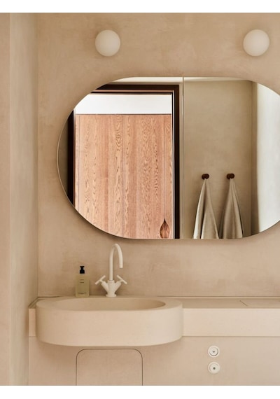 Duvar Aynası, Dekoratif Ayna, Konsol Aynası, Hol Aynası, Dresuar Aynası, Banyo Aynası 80 X 40 Gümüş