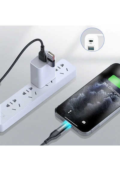 Floveme 4in1 Usb To Type C -type To Type Kablosu+iPhone Uyumlu Başlık Usb 1m- 5775