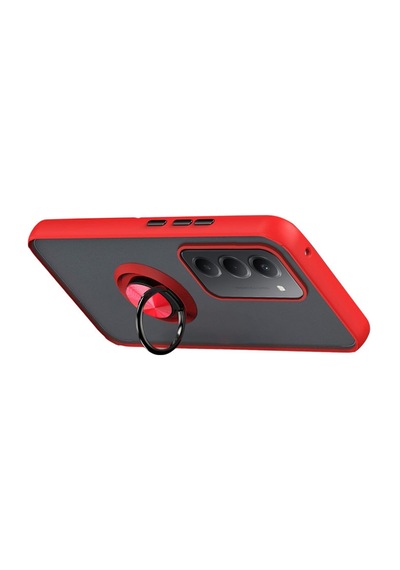 Xiaomi Redmi 15 4g Uyumlu Montreal Yüzüklü Silikon Kapak - Kırmızı