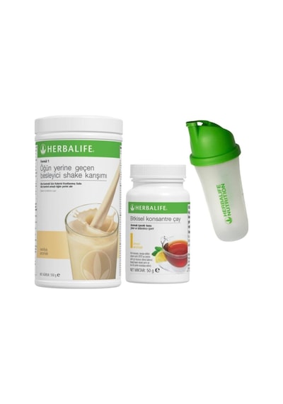 Set 1 Adet Vanilya Shake 1 Adet Limon Aromalı Çay 50 Gr 1 Adet Shaker