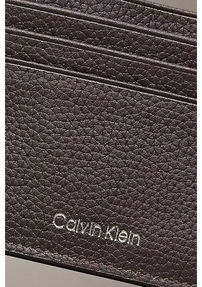 Calvin Klein Erkek Dokulu Yazı Baskılı Kartlık - Kahverengi Ck Dark Brown