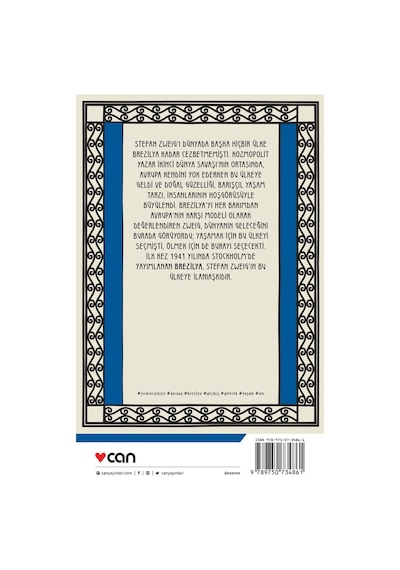 Brezilya / Geleceğin Ülkesi - Stefan Zweig - Can Yayınları