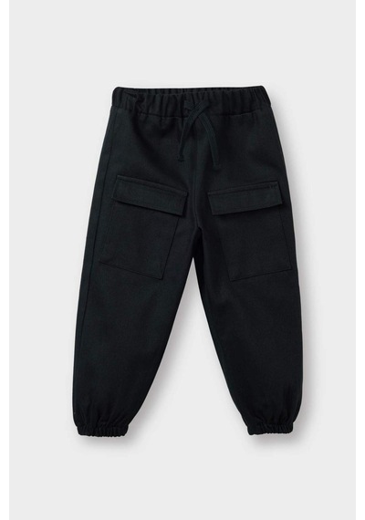 Defacto Erkek Bebek Jogger Paça Gabardin Pantolon D3363a525wnbk56 Siyah-bk56