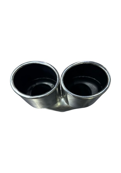 Krom 2 Li Elips Model 90mm Egzoz Ucu